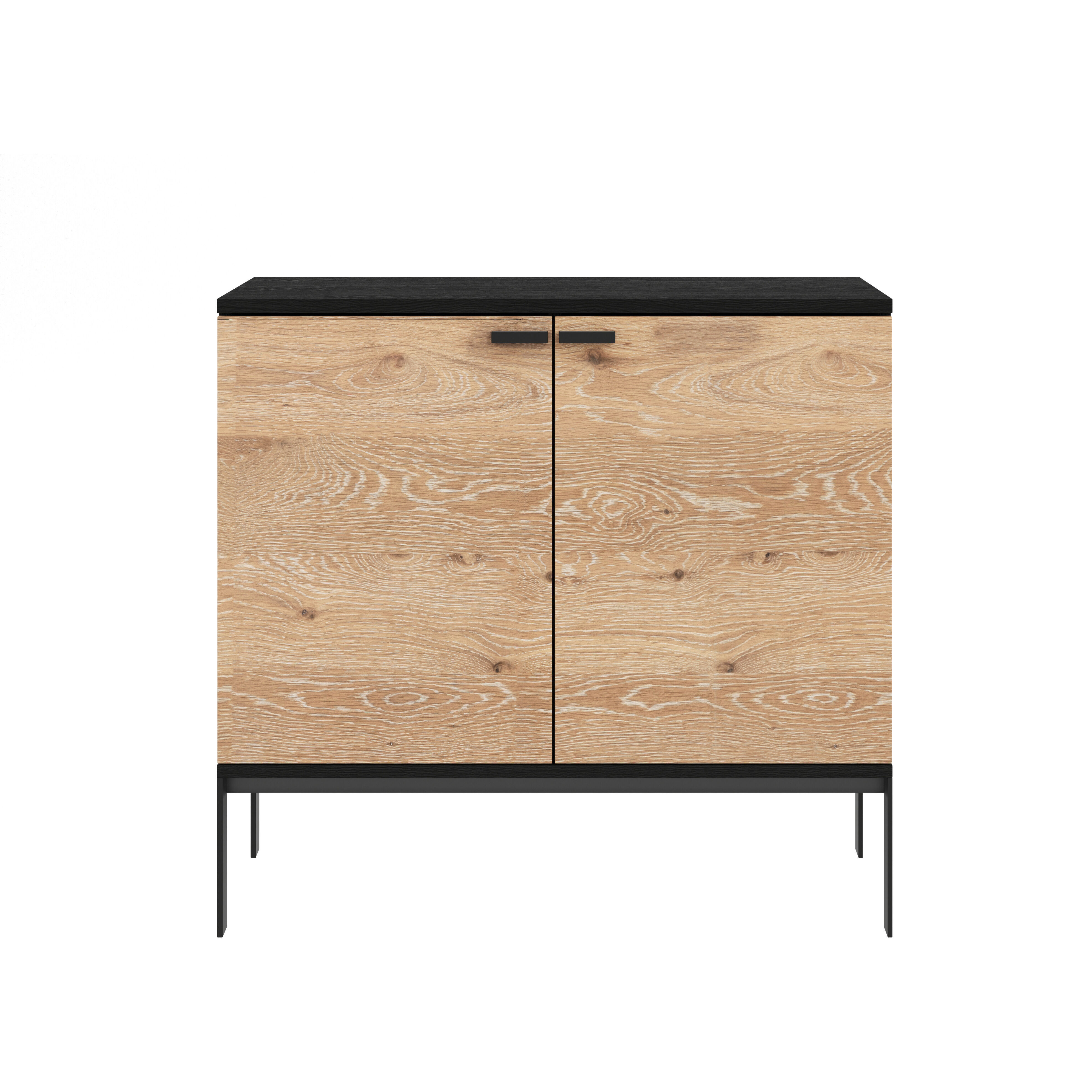 Rosso 35.5 X 18 inch Black / Brown / Matte Black Sideboard, Small